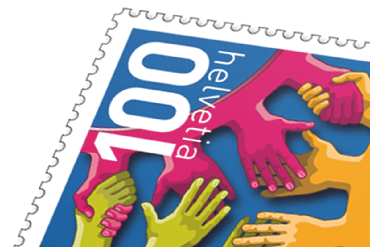 Vorschau 1 Franken Briefmarke 100 Jahre International Labour Organization ILO