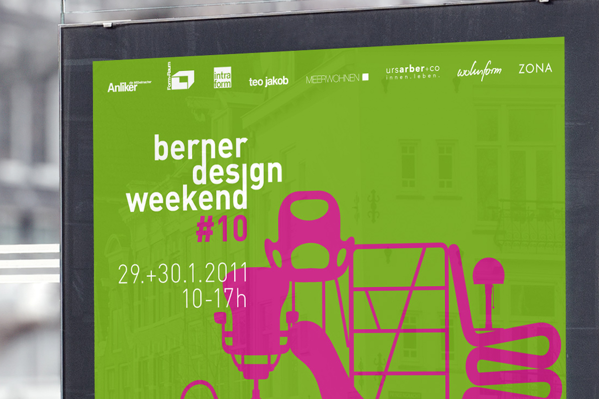Vorschaubild Plakat, Berner Design Weekend